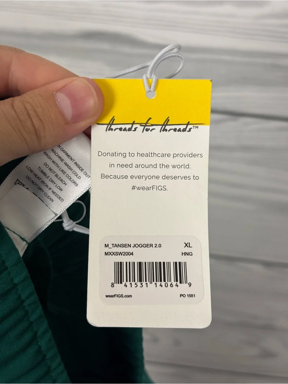 FIGS Tansen Jogger scrub pants 2.0 green size XL NWT